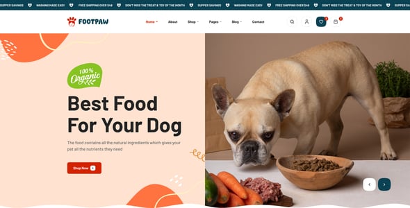 FootPaw - Pet Store WordPress Theme FootPaw - Pet Store WordPress Theme