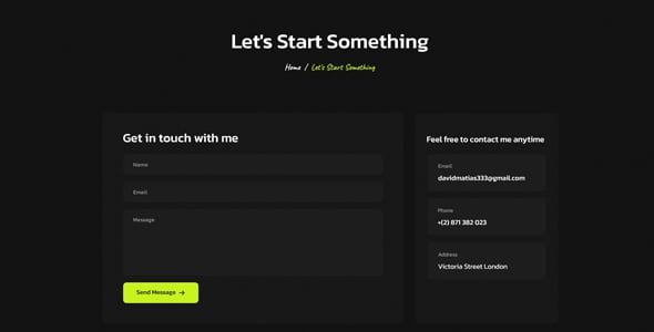 Matias - Personal Portfolio PHP Template