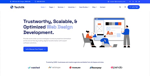 Techtlk – Business & IT Solutions WordPress Theme Techtlk – Business & IT Solutions WordPress Theme
