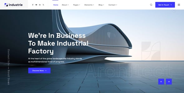 Industrie - Factory & Industry HTML Template Industrie - Factory & Industry HTML Template
