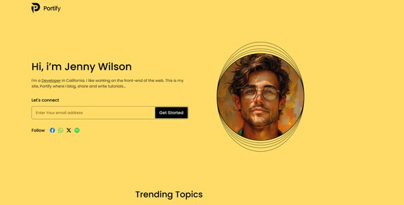 Portify - Personal Portfolio Next JS  Template