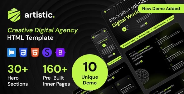 Artistic - Digital Marketing Agency and SEO HTML Template