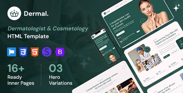 Dermal - Dermatologist & Cosmetology Clinic HTML Template Dermal - Dermatologist & Cosmetology Clinic HTML Template