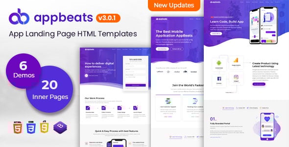 AppBeats - App Landing Page AppBeats - App Landing Page