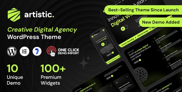 Artistic - Digital Marketing Agency WordPress Theme Artistic - Digital Marketing Agency WordPress Theme