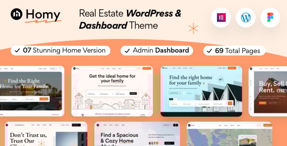Homy - Real Estate WordPress Theme Homy - Real Estate WordPress Theme