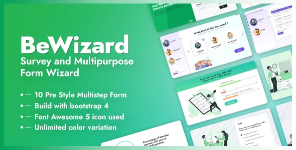 BeWizard - Survey Poll Quiz & Application Multistep Form