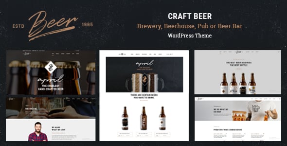 Craft Beer - Brewery & Pub WordPress Theme Craft Beer - Brewery & Pub WordPress Theme