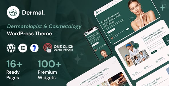 Dermal - Dermatologist & Cosmetology Clinic WordPress Theme Dermal - Dermatologist & Cosmetology Clinic WordPress Theme