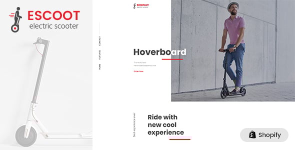 Escoot - Single Product Shopify Theme Escoot - Single Product Shopify Theme