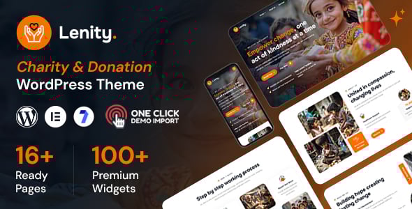 Lenity - Charity & Donation WordPress Theme Lenity - Charity & Donation WordPress Theme