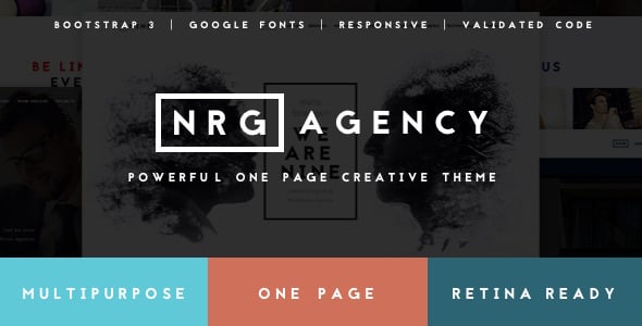 NRGagency - Creative One-Page Agency Theme NRGagency - Creative One-Page Agency Theme