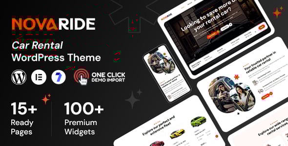 Novaride - Car Rental WordPress Theme Novaride - Car Rental WordPress Theme