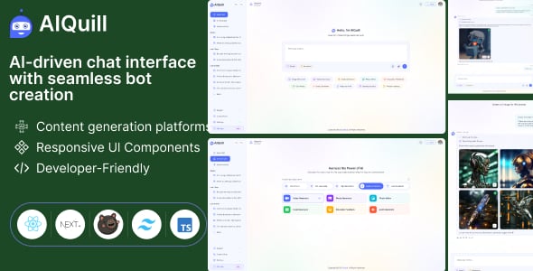 AIQuill - AI-Driven Chat Interface with Seamless Bot Creation