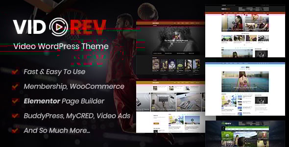 VidoRev - Video WordPress Theme VidoRev - Video WordPress Theme