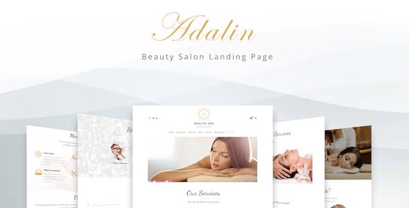 Adalin - Beauty Salon Landing Page Adalin - Beauty Salon Landing Page