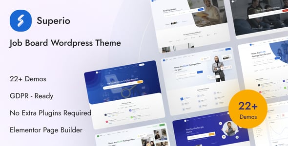 Superio – Job Board WordPress Theme Superio – Job Board WordPress Theme