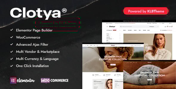 Clotya - Fashion Store eCommerce Theme Clotya - Fashion Store eCommerce Theme