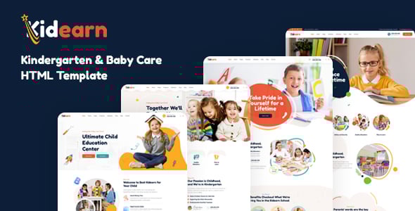 Kidearn - Kindergarten & Baby Care HTML Template Kidearn - Kindergarten & Baby Care HTML Template