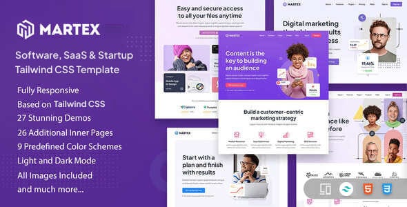 Martex - Software, SaaS & Startup Tailwind CSS Template Martex - Software, SaaS & Startup Tailwind CSS Template