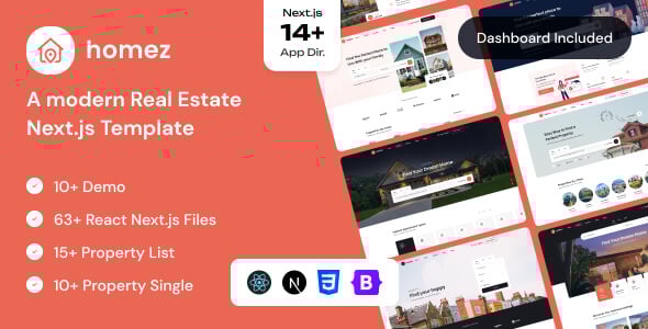 Homez - Real Estate React NextJS Template Homez - Real Estate React NextJS Template