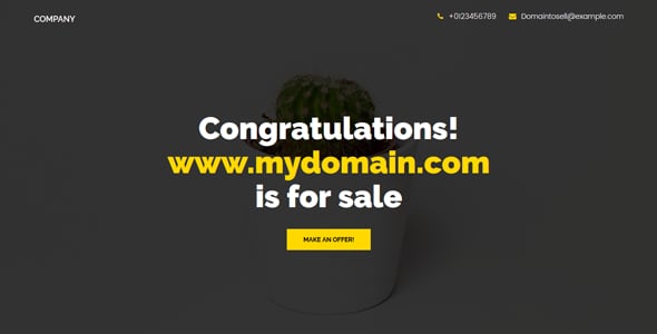 Domain For Sale Template Domain For Sale Template