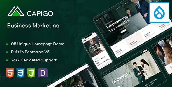Capigo - Business Marketing Drupal 10 Theme