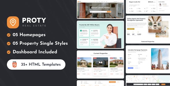 Proty - Real Estate HTML Template Proty - Real Estate HTML Template