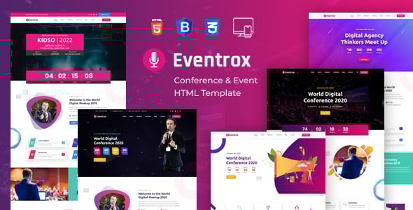 Eventrox - Conference and Event HTML Template Eventrox - Conference and Event HTML Template