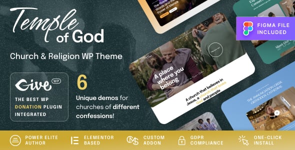 Temple of God - Religion and Church WordPress Theme Temple of God - Religion and Church WordPress Theme
