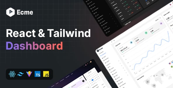 Ecme - React Tailwind Admin Template (React 19)