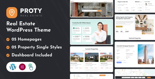 Proty - Real Estate WordPress Theme Proty - Real Estate WordPress Theme