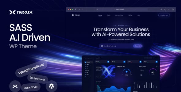 Nexux - Saas Landing Page WordPress Theme