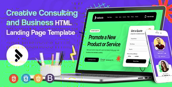 Websole - Creative and Business Consulting HTML Landing Page Template