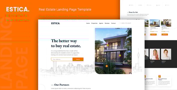 Estica — Real Estate Landing Page Template Estica — Real Estate Landing Page Template