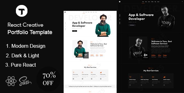 Tonu - Creative Portfolio React Template
