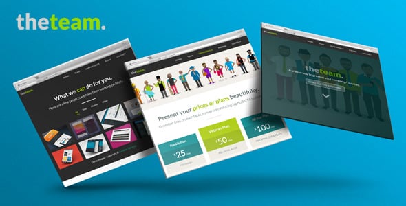 The Team - One Page Flat UI Pro Marketing Template The Team - One Page Flat UI Pro Marketing Template