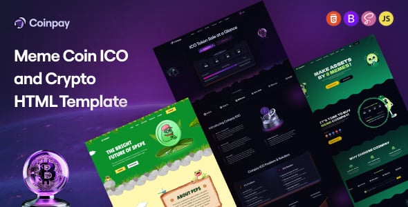 Coinpay - Meme coin ICO & Crypto Template Coinpay - Meme coin ICO & Crypto Template