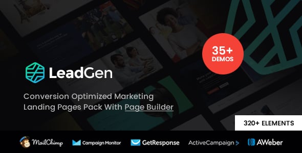 LeadGen - Multipurpose Marketing Landing Page Pack with HTML Builder LeadGen - Multipurpose Marketing Landing Page Pack with HTML Builder
