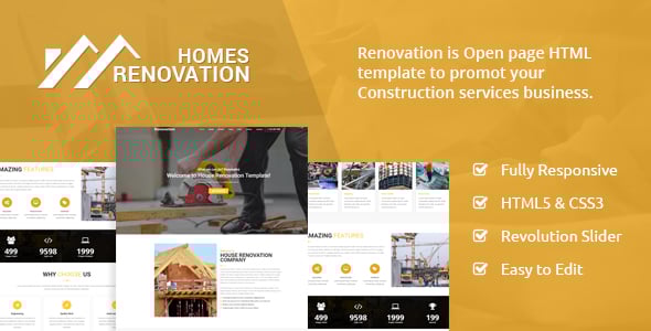 Homes Renovation - Landing Page