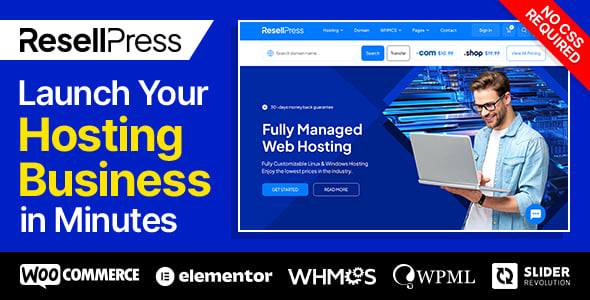 ResellPress - Hosting WordPress & WHMCS Theme