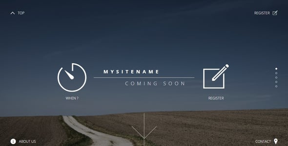 Rapide - Landing Page Coming Soon Template