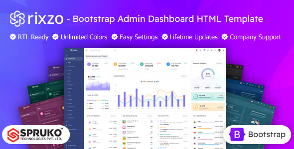 Rixzo - Bootstrap Admin HTML Dashboard Template Rixzo - Bootstrap Admin HTML Dashboard Template