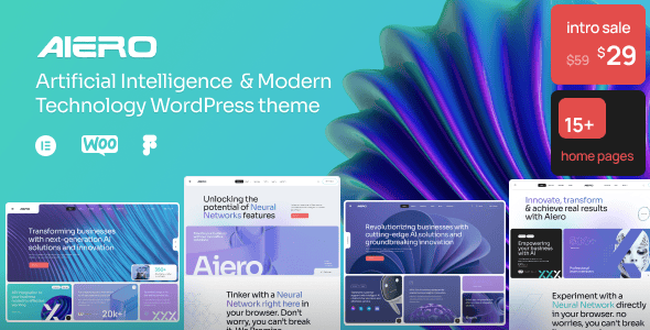 Aiero | AI Agency & Technology WordPress Theme