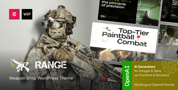 Range - Weapon Shop WordPress Theme Range - Weapon Shop WordPress Theme