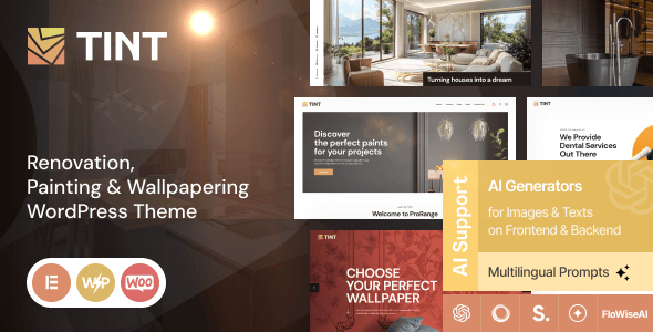 Tint - Renovation, Painting & Wallpapering WordPress Theme Tint - Renovation, Painting & Wallpapering WordPress Theme