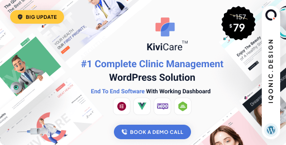 KiviCare(TM) - Medical Clinic & Patient Management WordPress Solution