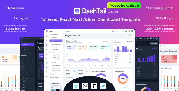 DashTail - Tailwind, React Next Admin Dashboard Template with shadcn-ui DashTail - Tailwind, React Next Admin Dashboard Template with shadcn-ui