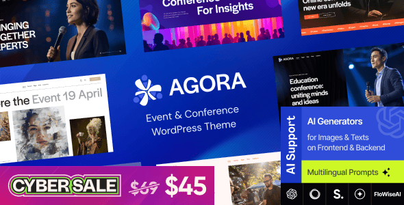 Agora — Event & Conference WordPress Theme Agora — Event & Conference WordPress Theme