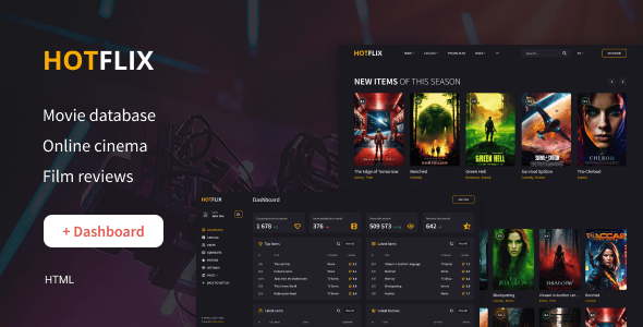 HotFlix – Online Movies, TV Shows & Cinema HTML Template HotFlix – Online Movies, TV Shows & Cinema HTML Template